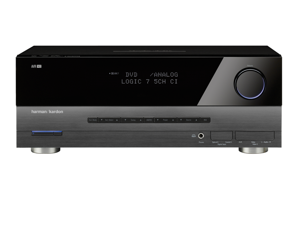AVR 142 - Black - 5 x 40W 5.1-ch AV Receiver with HDMI switching - Hero